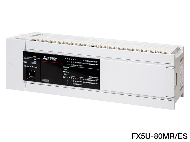 新品 三菱 シーケンサー FX5U-80MR/ES 保証付き380-