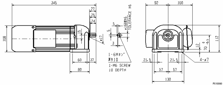 [要見積]三菱電機(FA) GM-SHY-RR 0.2KW 4P 200 三菱ギヤードモータ ギヤードモータ直交軸三相(中荷重用) 脚取付形... - 4