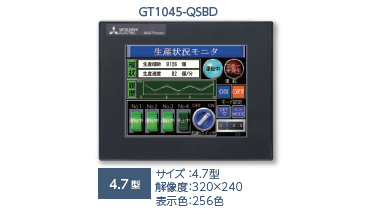 三菱電機 表示器 GOT タッチパネル 4.5型GT2104-PMBDS
