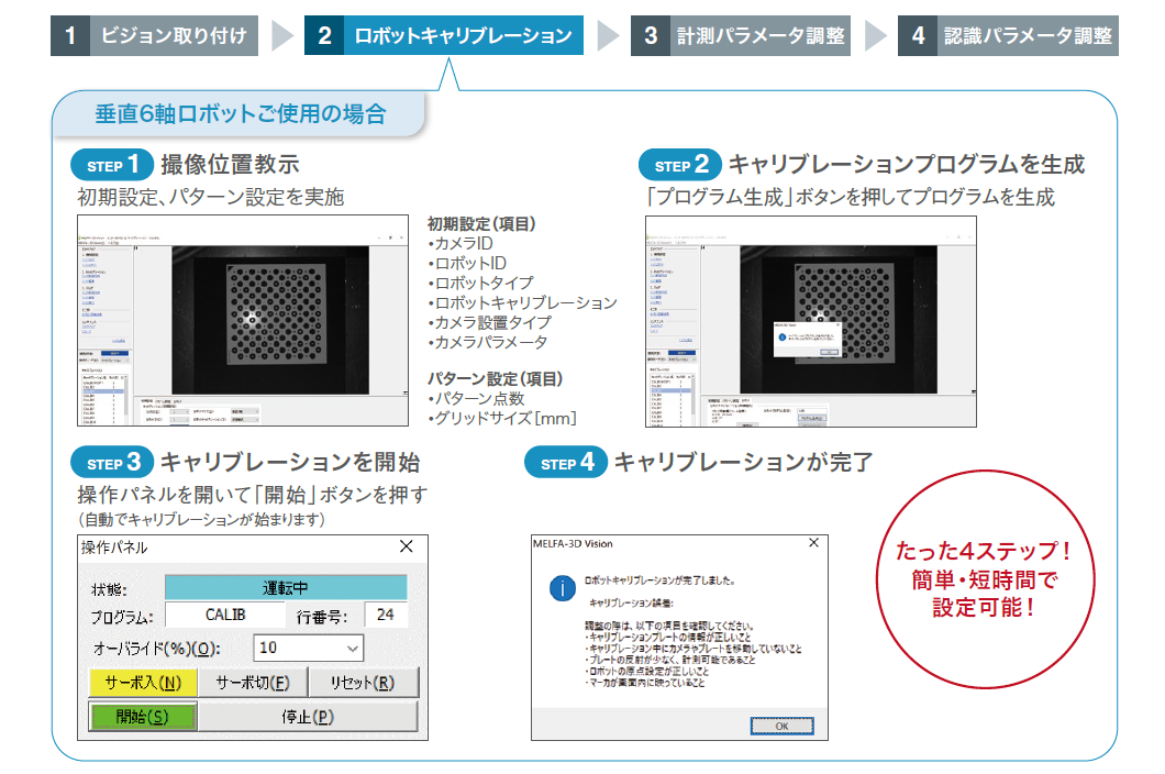 自動キャリブレーション機能