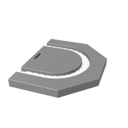 PS800 - Curve 180 CW - Radius 225mm