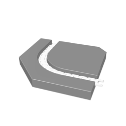 PS800 - Curve 90 Right - Radius 225mm