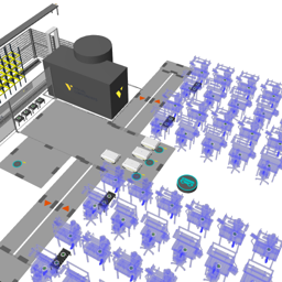 AGV MiR100 Logistics Layout