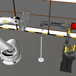 Arc Welding Cell with Robot as Positioner (OLP)