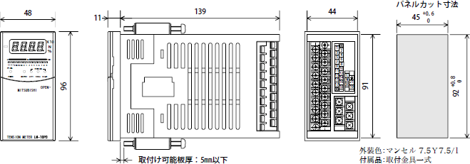 LM-10PD 仕様 テンションコントローラ 仕様から探す｜三菱電機 FA