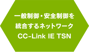 一般制御・安全制御を統合するネットワークCC-Link IE TSN